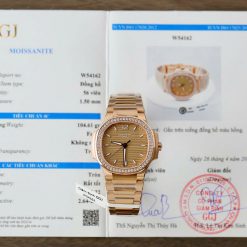 Đồng Hồ Patek Philippe 7118 Độ Kim Cương Moissanite