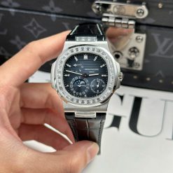 Đồng Hồ Patek Philippe 5724 chế tác viền Kim Moissanite