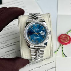 Rolex Rep 1:1 Chế Tác Datejust 36mm Viền Kim Moissanite
