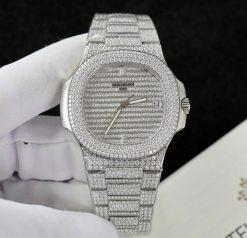 Đồng Hồ Patek Philippe 1:1 5719 Chế Tác Full Moissanite