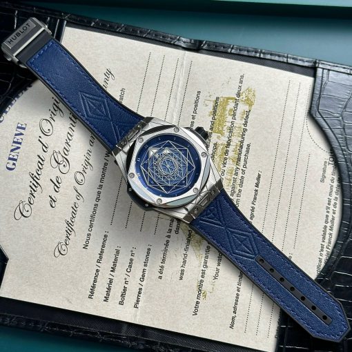 Đồng Hồ Hublot Fake Big Bang Sang Bleu Blue Size 44mm