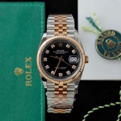 Đồng Hồ Rolex 1:1 Datejust 116231 Mặt Đen Size 36mm