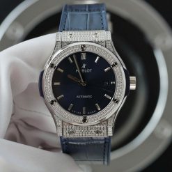 Hublot Classic Fusion Rep 1:1 Titanium Blue 42mm Full Đá