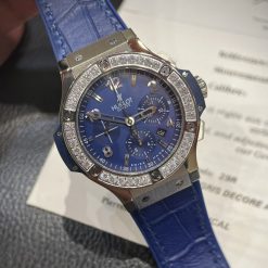 Hublot Big Bang 11 Steel Blue Viền Đá Size 44mm