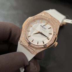 Đồng Hồ Hublot Nam Rep 1:1 Orlinski Gold White Độ Kim Moissanite