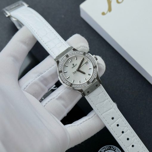 Đồng hồ Hublot Nữ Rep 1:1 Size 33mm Viền Đá
