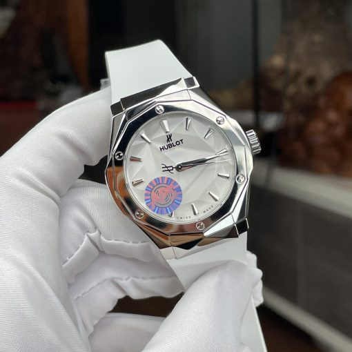 Đồng Hồ Hublot Fake 1:1 Orlinski Titanium White 550.NS.2200.RW.ORL20