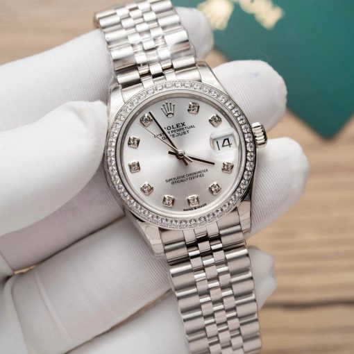 Đồng Hồ Rolex Siêu Cấp 1 1 Datejust 31mm Mặt Sliver