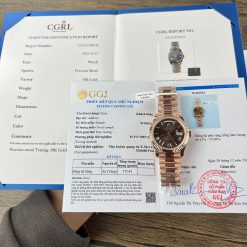 Đồng Hồ Rolex 1:1 Day-Date 228235 Mặt Nâu Bọc Vàng 18k