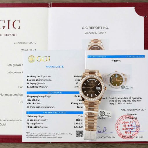 Đồng Hồ Rolex 1:1 Day-Date 228235 Bọc Vàng 18k Bản V3