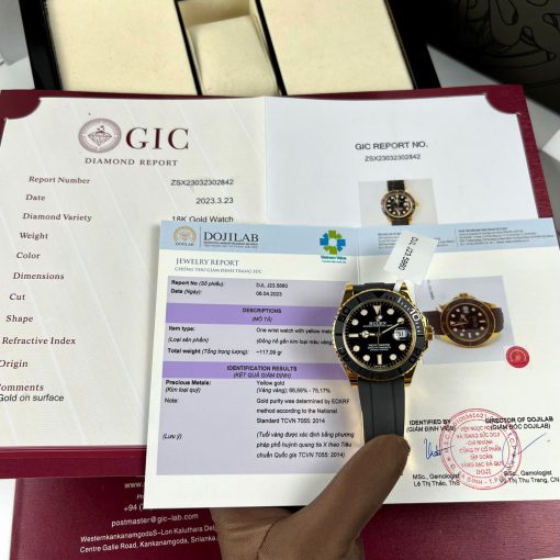 Rolex Siêu Cấp 1:1 Yacht Master M126655-0002 Bọc Vàng 18k - Ảnh 2