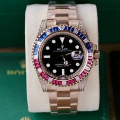 Rolex GMT-Master II Replica 1:1 126755SARU Bọc Vàng 18k