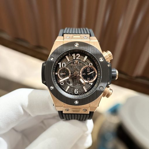 Hublot Fake 1:1 Big Bang Unico King Gold Ceramic 44mm 421.OM.1180.RX